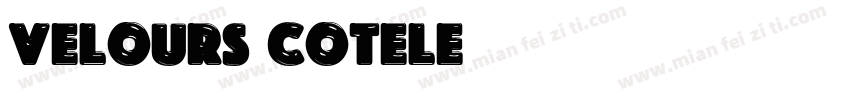 Velours cotele字体转换